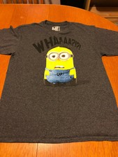 Despicable Me Gray Minion T-Shirt Unisex Cartoon Size (M) | eBay