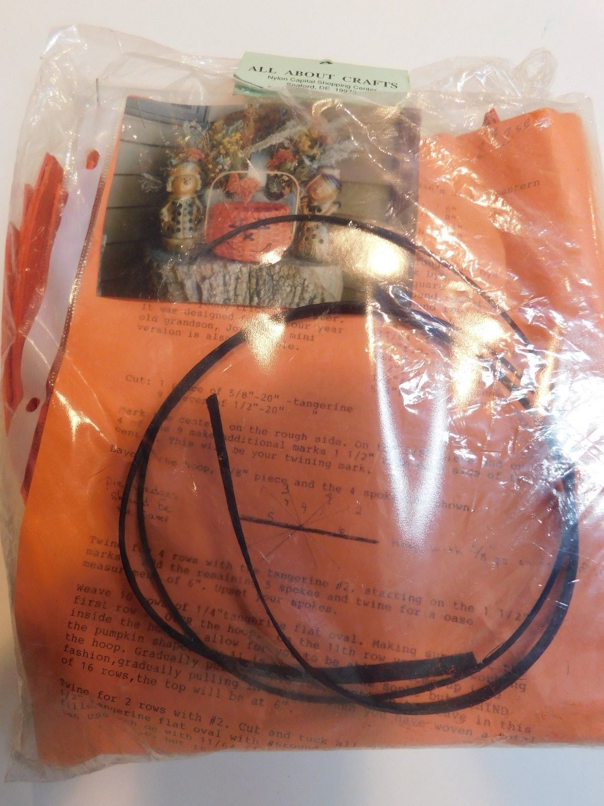 PUMPKIN BASKET MAKING KIT NIP crafts