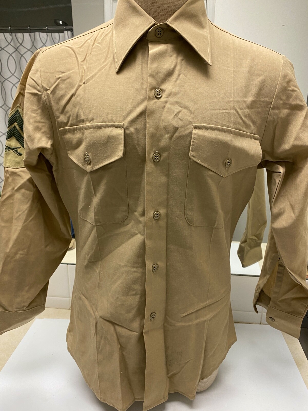 1990 s US Military Army Khaki Dress Uniform Shirt | eBay