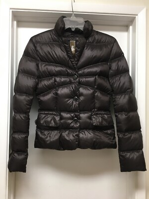 ADD Brown Lightweight Goose Down Filled Jacket Sz 38 XS