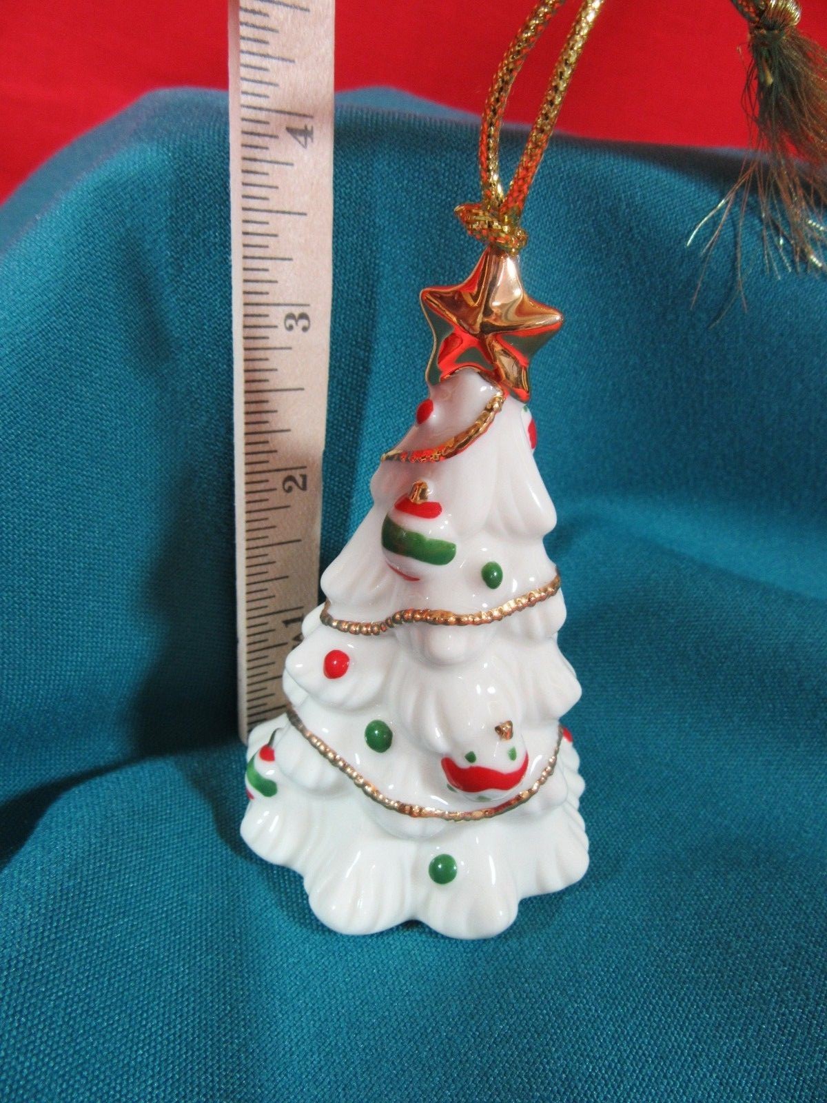 Lenox  Christmas Tree Very Merry Porcelain Ornaments 1 of Set of 5