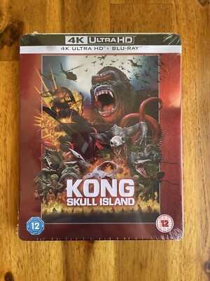 KONG SKULL ISLAND Zavvi UK 4K UHD/Blu-ray SteelBook SEALED OOP MINT