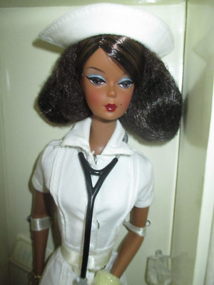 The Nurse AA Platinum Silkstone Barbie - NRFB - Fashion Model Collect.  #618/999