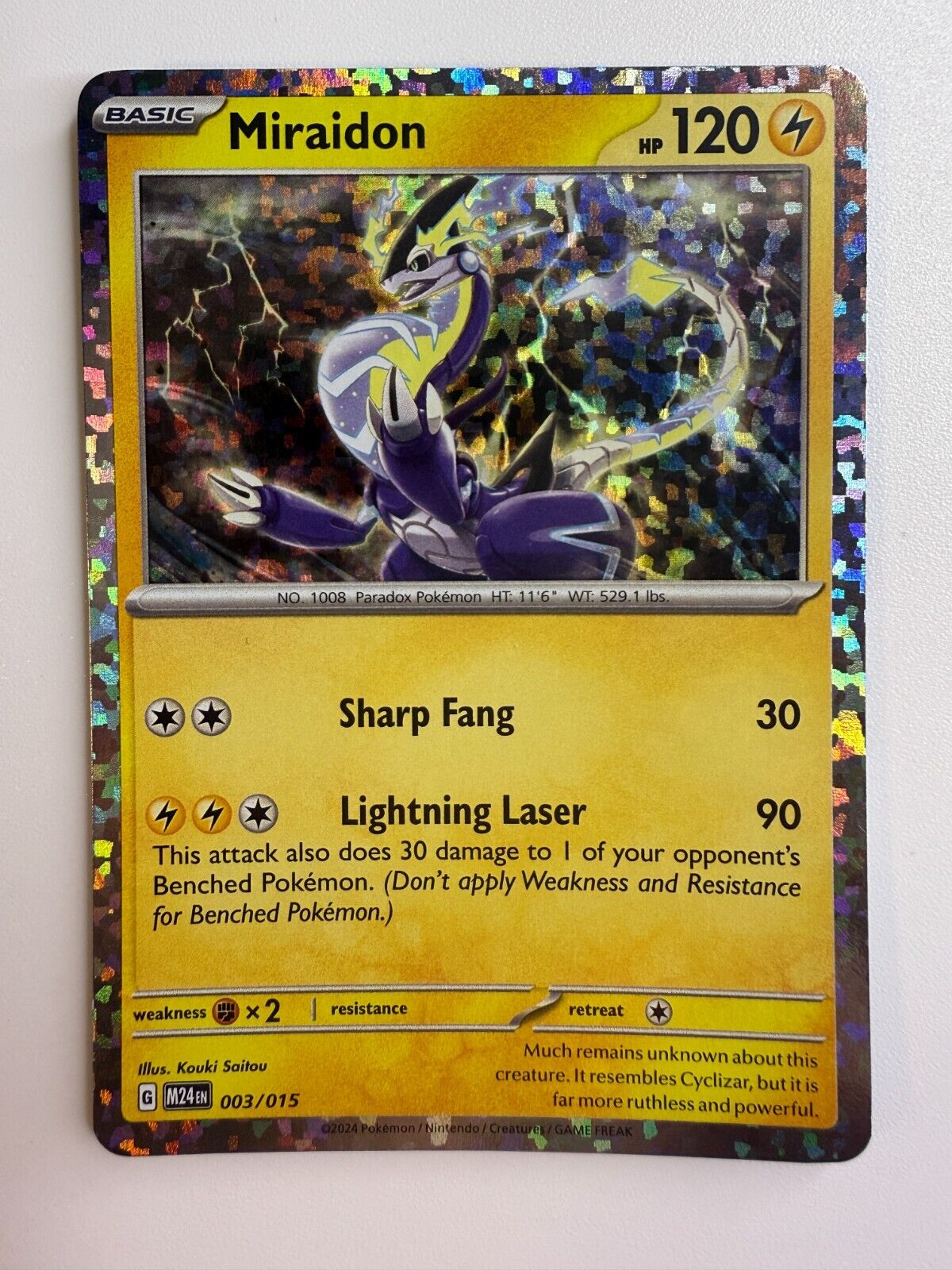 Miraidon 003/015 McDonald's Pokemon Promo Holo | eBay Miraidon 003/015 McDonald's Pokemon Promo Holo | eBay