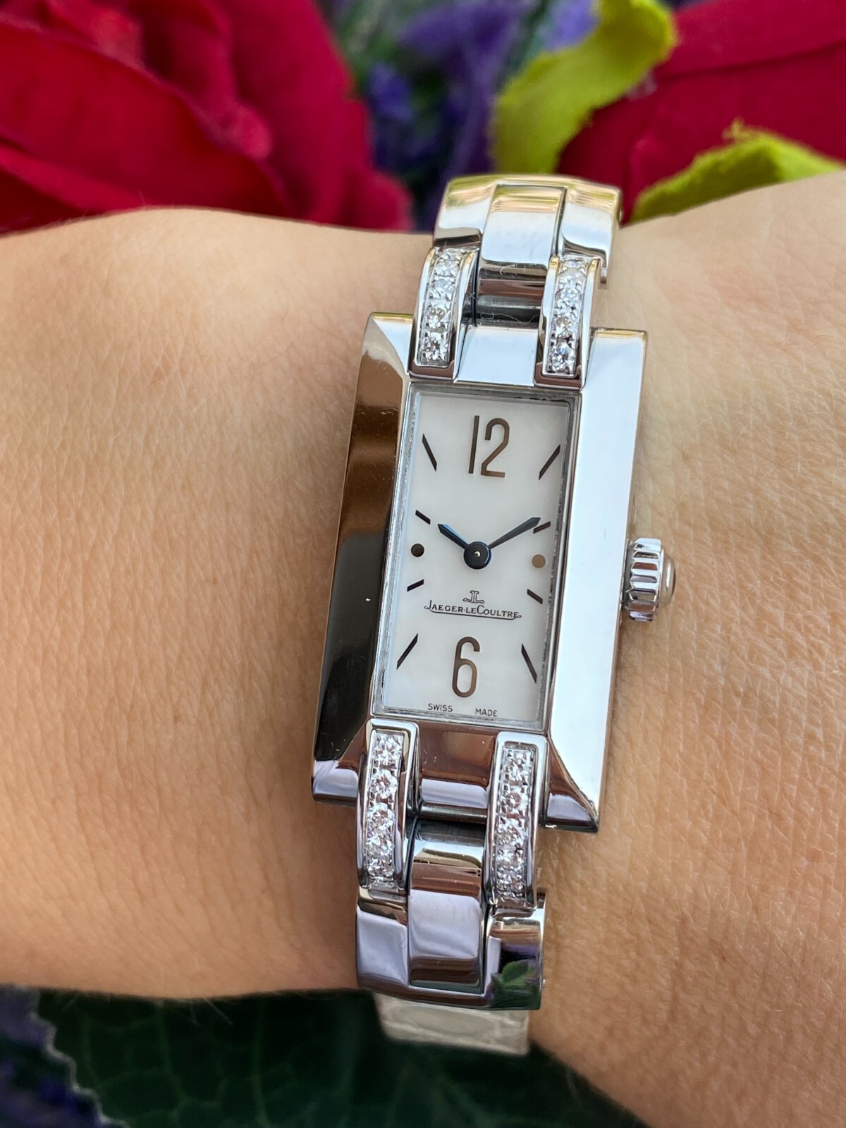 Jaeger LeCoultre Ideale Watch Diamonds Mother Of Pearl Dial Quartz Lady Swiss eBay