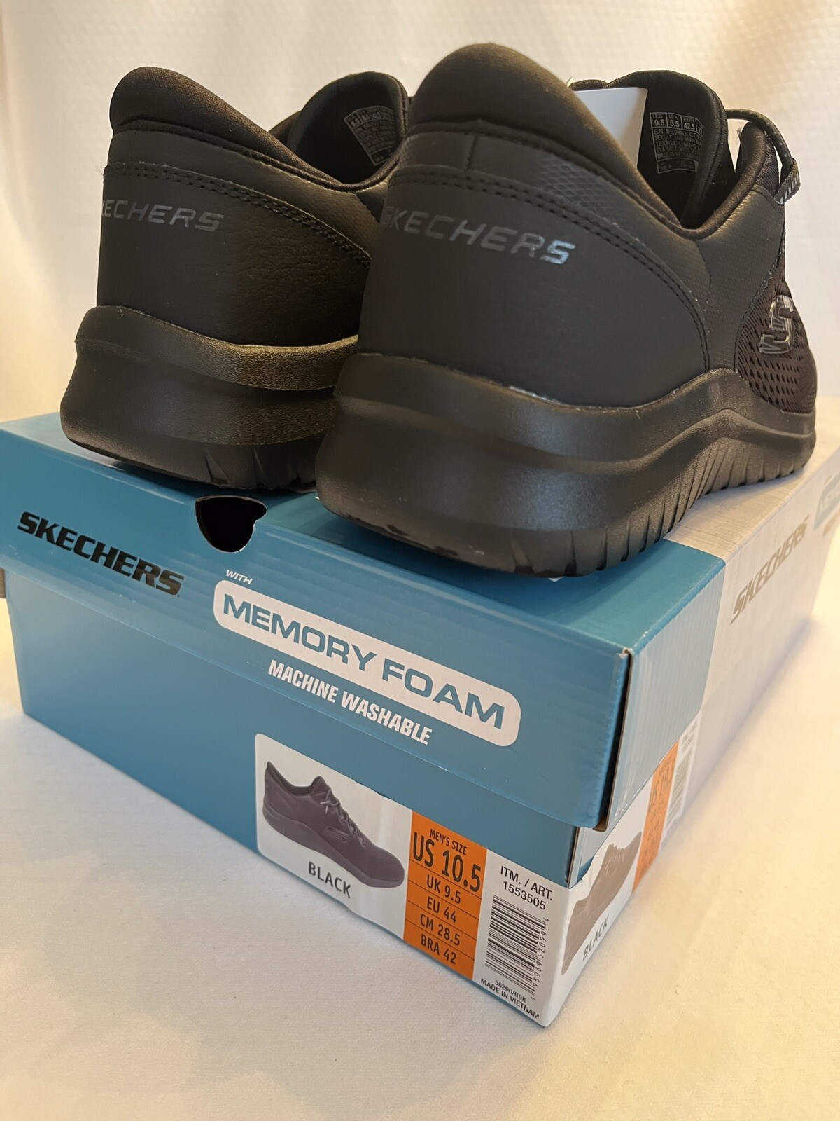 NIB Skechers Men s Bounder Black Memory 
