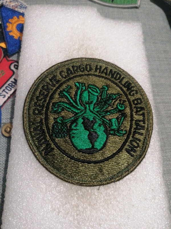 Patch De Poitrine Armee Us Naval Reserve Cargo Handling Battalion Original