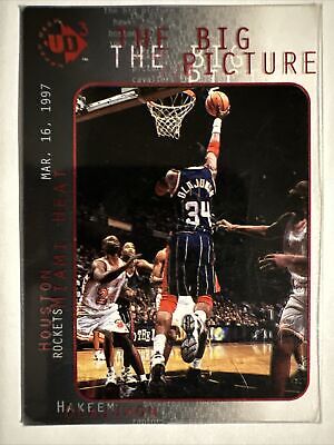 Hakeem Olajuwon 1997 UD3 Basketball The Big Picture #47 Houston Rockets