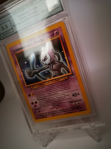 Schimmerndes Mewtu 109105 Ultra Rare EGS 8.5 PSA 9 Neo Destiny