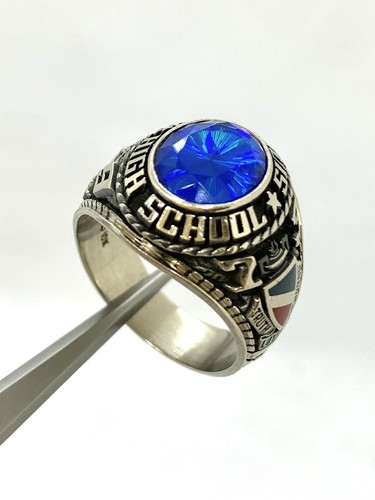 10k White Gold Class Ring St. Louis High School Honolulu