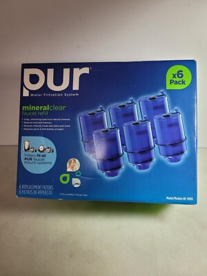 PUR Mineral Clear Faucet Refill Water Filter 4 Pack New