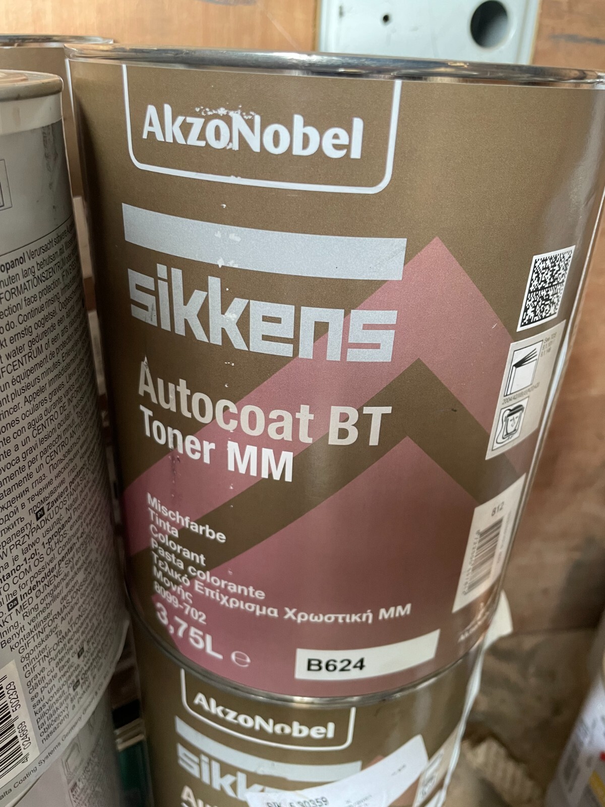 New Sikkens Autocoat BT Toner MM 3.75 Litre B624 Colorant Red Oxcide Transparent