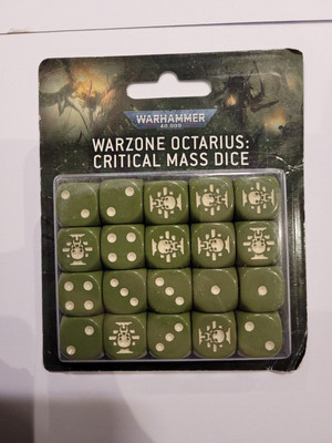 Warhammer 40k Xenos Tyranid Warzone Octarius Critical Mass Dice Set New & Sealed