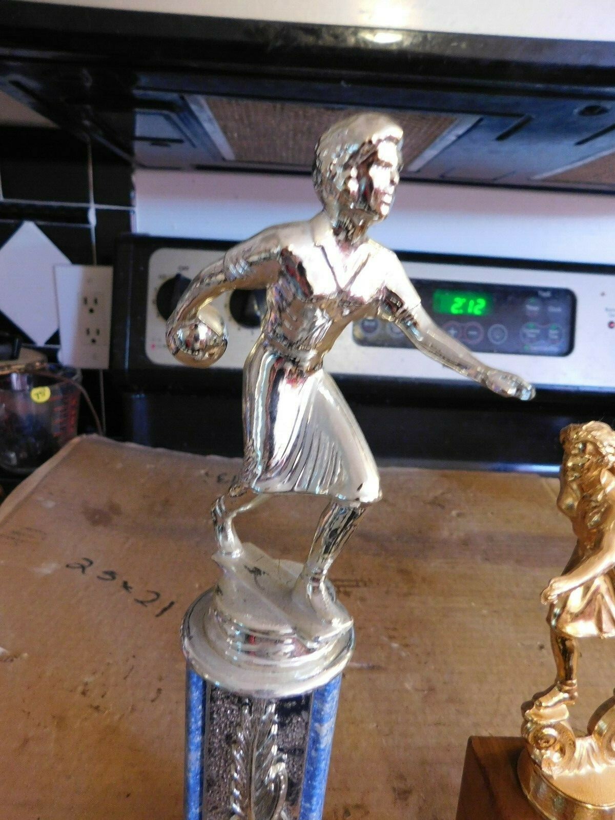 PAIR OF VINTAGE BOWLING TROPHIES  GROUP #8