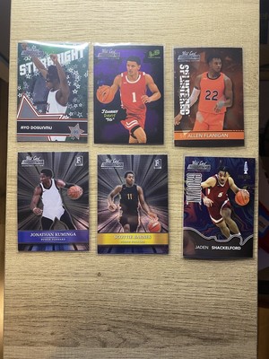 2022 wild card alumination basketball 6 card lot scottie barnes ayo 