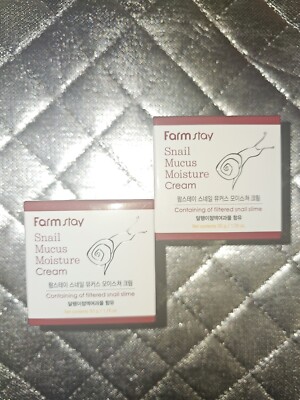 Farmstay Snail Mucus Moisture Cream 1.76 Fl Oz Lot Of 2