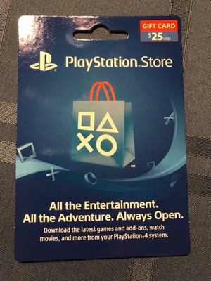 playstation store gift card $ 25.00 new