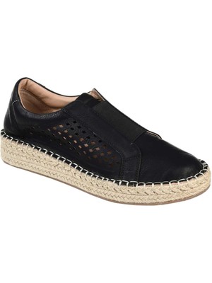 

JOURNEE COLLECTION Женские черные джутовые слипоны Kandis на танкетке с круглым носком, 10 м, Черный, KANDIS-SNEAKER