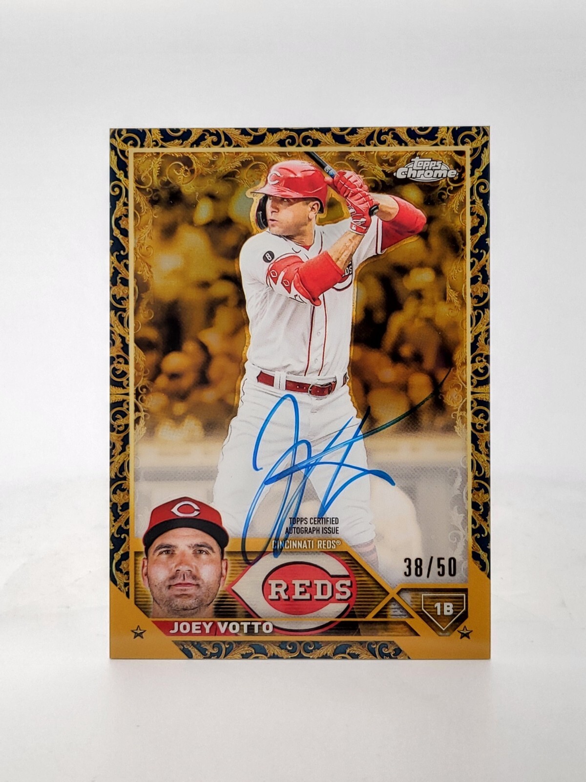 2023 Topps Gilded Collection Gold Etch Autographs Blue #/50