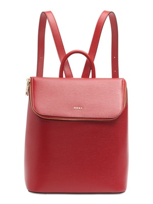 

Женский красный кожаный рюкзак DKNY Bryant с регулируемым ремешком, R94K8C36