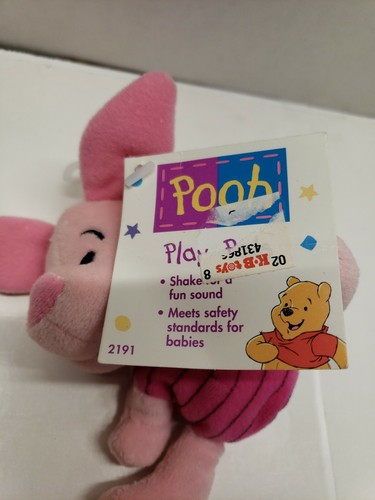 SMALL PIGLET PLUSH RATTLE  NWT