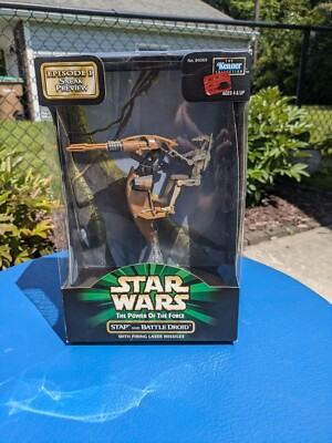 Star Wars STAP & Battle Droid Power of the Force Figure Hasbro 1998 3.75'' Sealed