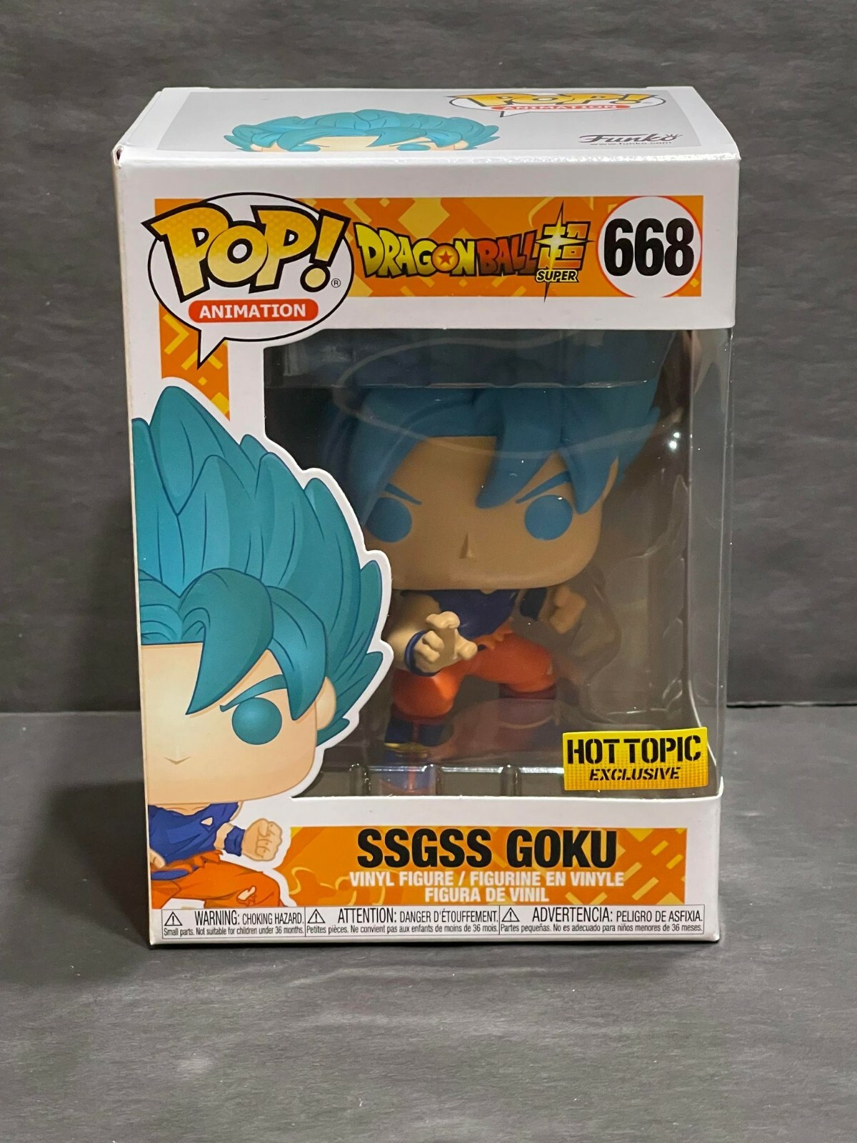 FUNKO POP! Dragon Ball Hot Topic Exclusive SSGSS Goku #668