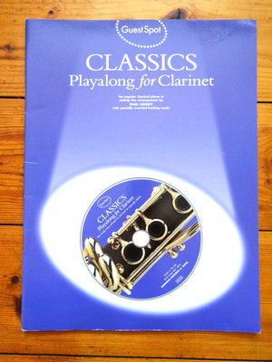 Guest Spot Classics Playalong For Clarinet (Wise Sheet music & CD) 10 Tunes VGC