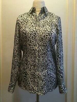 Alba Moda Womens Long Sleeve Silk Crepe Blouse Shirt RRP  129.95 BNWT Size 8 Uk