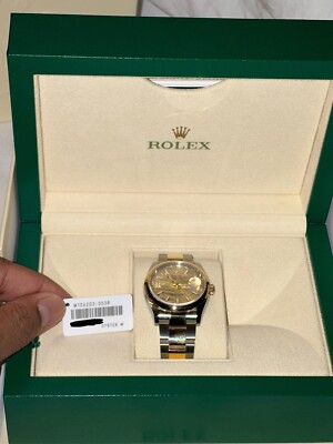 Rolex Datejust 126203 Gold and Silver Oyster Bracelet with Gold Bezel