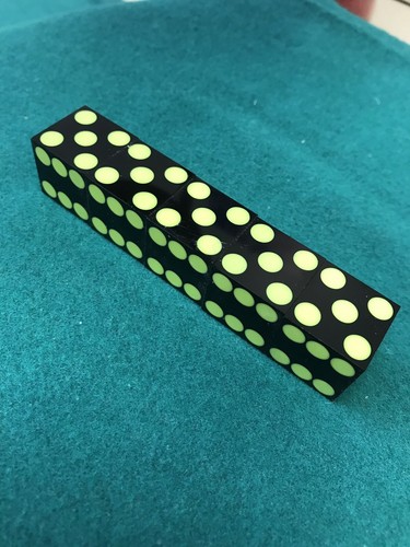 Black Flush Spot High Quality Dice With Light Green Spots