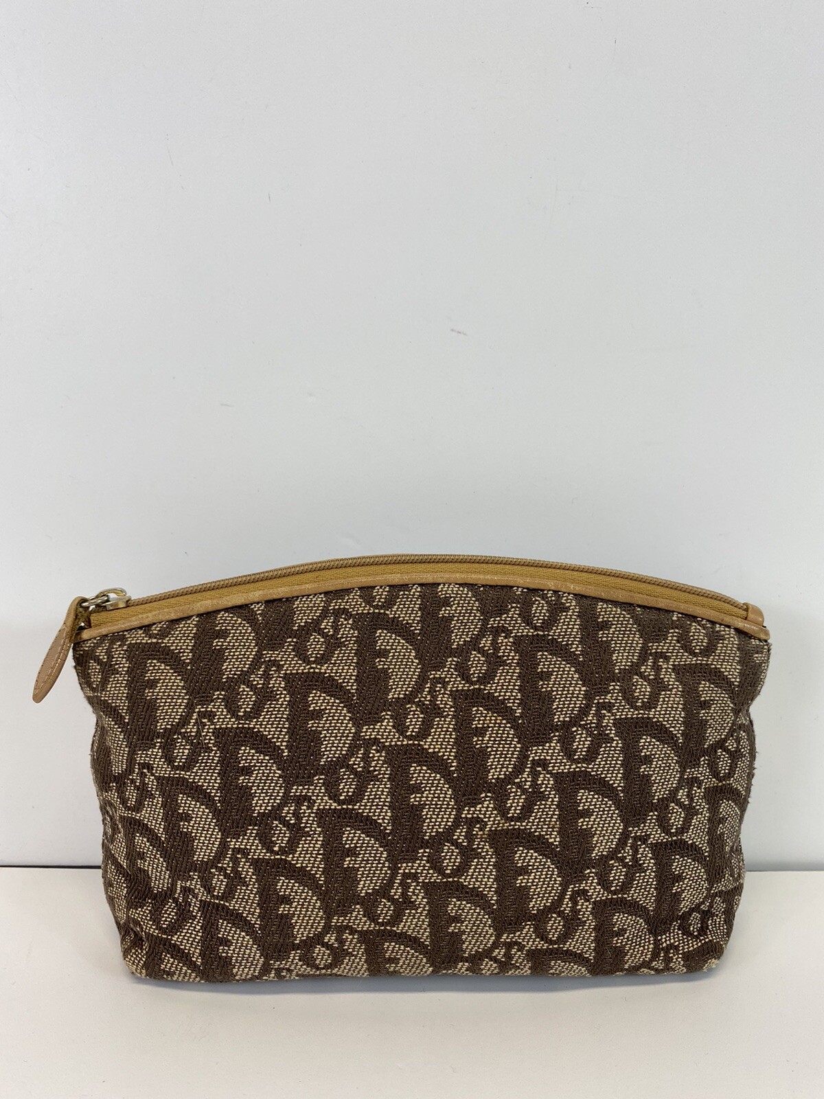 Vtg Christian Dior by John Galliano Brown Trotter Monogram