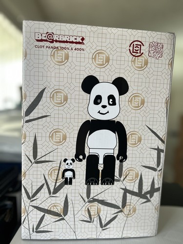 Medicom 400% + 100% Bearbrick ~ Clot Panda Be@rbrick Flocky
