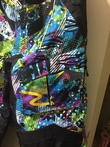 CASTLE X RACEWEAR SNOWMOBILE PANTS SZ L BLUR.