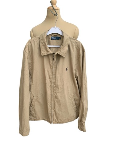 ポロバイラルフローレン ハリントンジャケット 大きめXS ベージュ コットン Polo Ralph Lauren Men's Harrington Jacket XXL Beige 100
