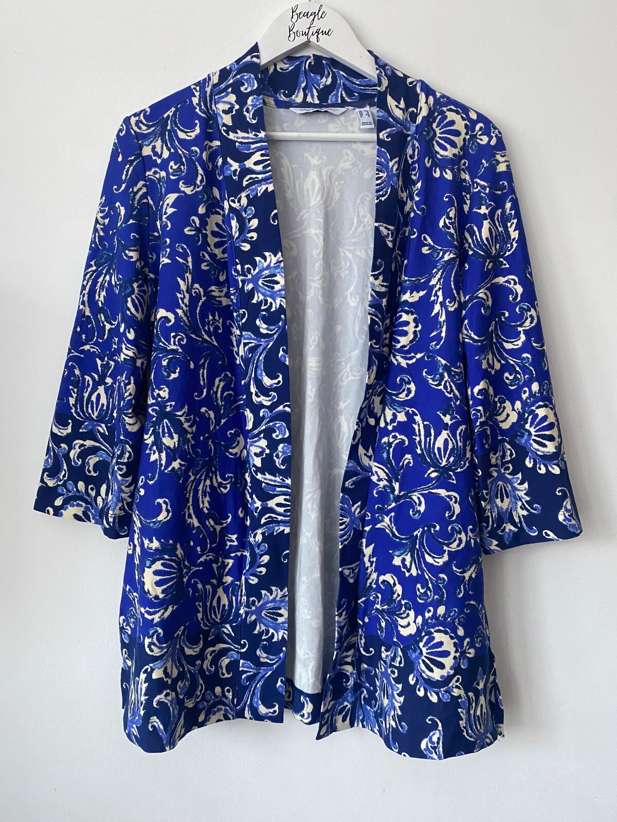 ISAAC MIZRAHI Live! Open Front Print Kimono / Cardigan - Picture 12 of 12