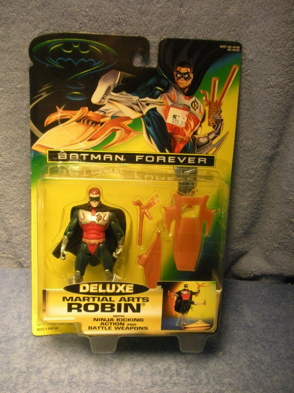 1995 Batman Forever DELUXE MARTIAL ARTS ROBIN W/NINJA