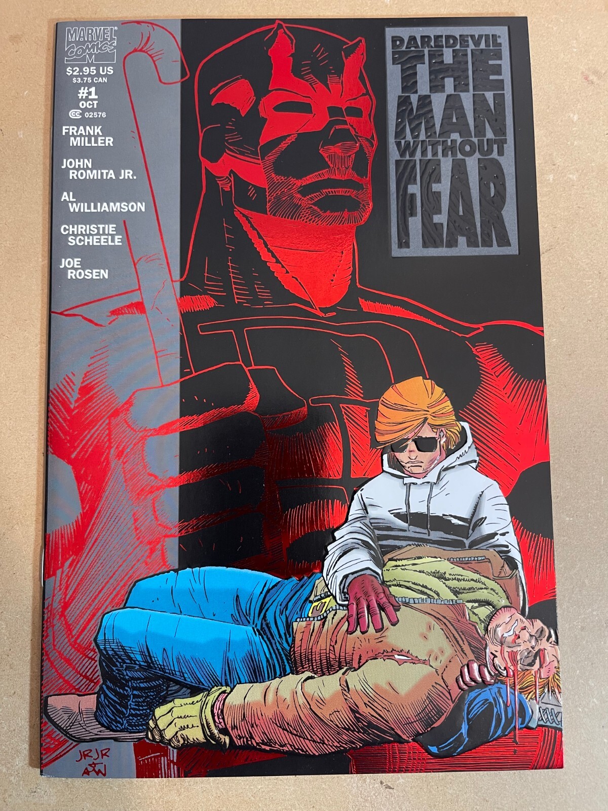 DAREDEVIL MAN WITHOUT FEAR 1 NEWSSTAND FRANK MILLER JOHN