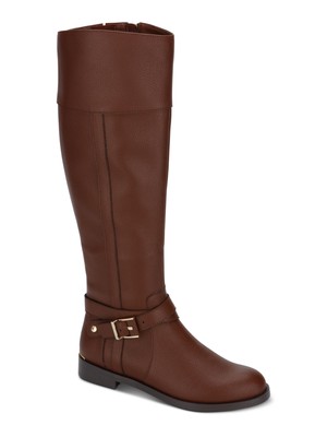 KENNETH COLE Женские коричневые ботинки из термопласта с золотым каблуком Wind Almond Riding Boot 9 M