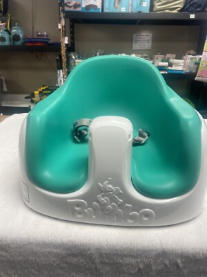 Bumbo Baby/Toddler Adjustable Height 3-in-1 Non-Slip Multi Seat Green White