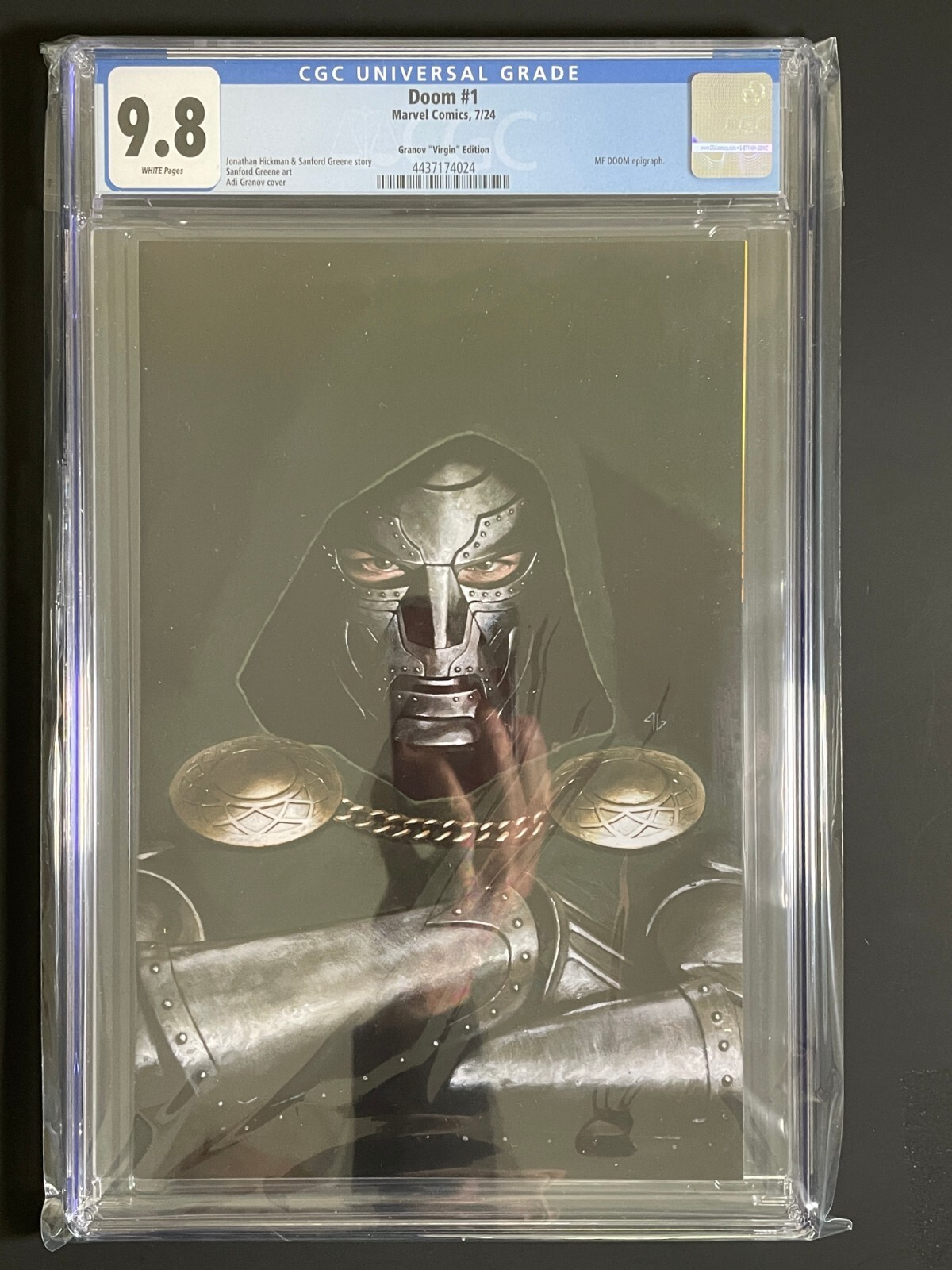 DOOM #1 ヴァリアントエディション Adi Granov Doom # 1 Adi Granov 1:100 Virgin Variant CGC 9.8 | eBay