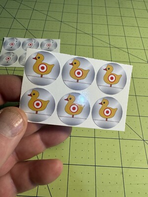 Comet 1985 Williams  Shooting Gallery  Pinball Target Stickers  Ducks  Targets