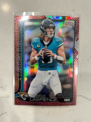2025 Topps Chrome Trevor Lawrence Football Refractor #138 Jacksonville Jaguars