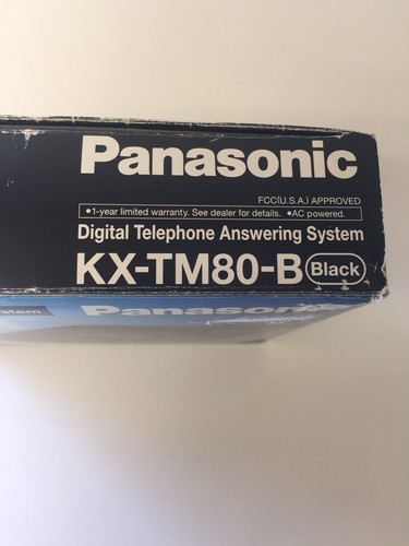 Panasonic Digital Telephone Answering System KX-TM80-B Black With Box EUC