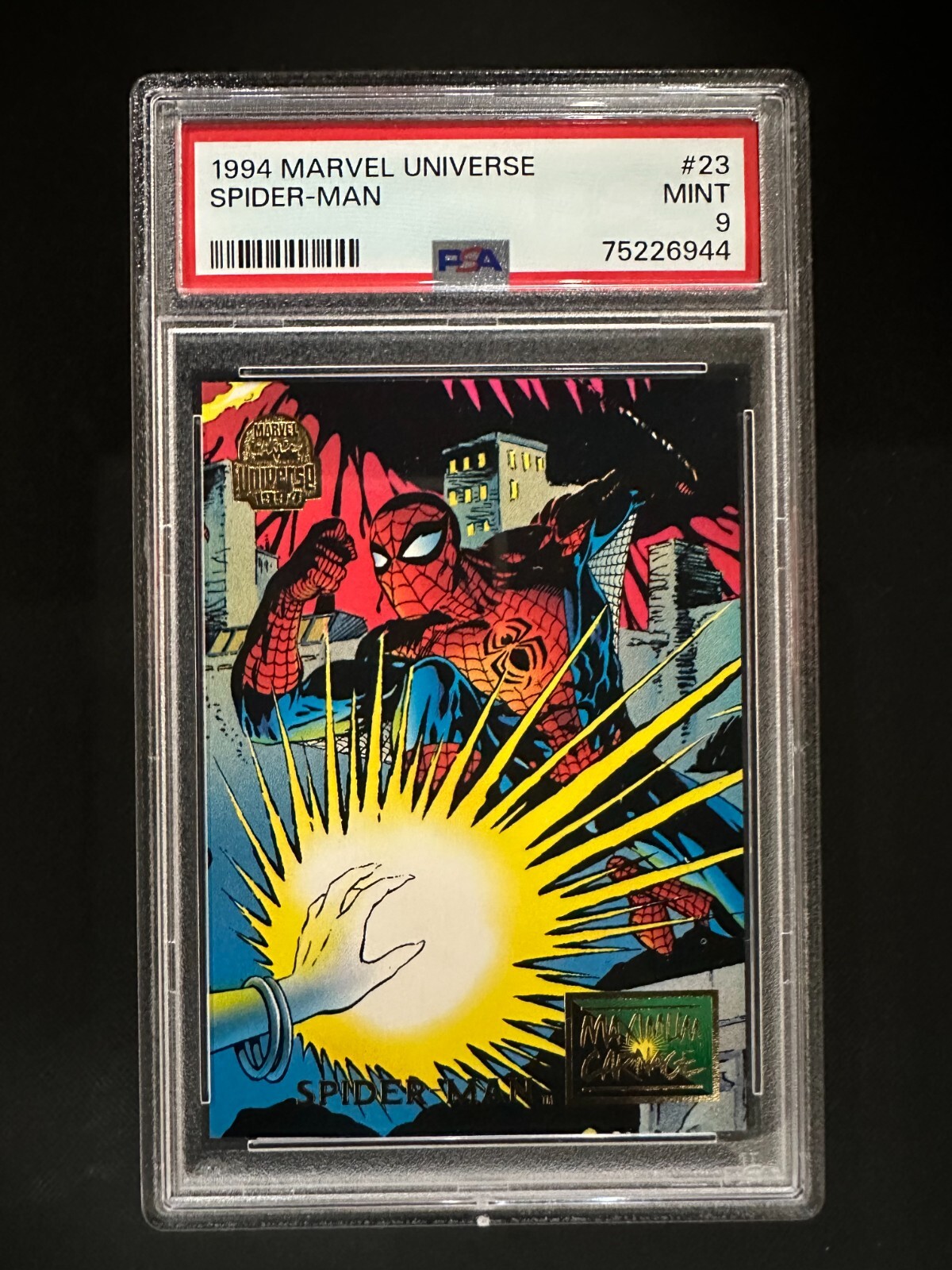 1994 Marvel Universe #23 - Spider-Man - PSA 9