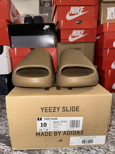 Pre-owned Adidas Originals Adidas Yeezy Slide Core G5549 Size 10 Ds