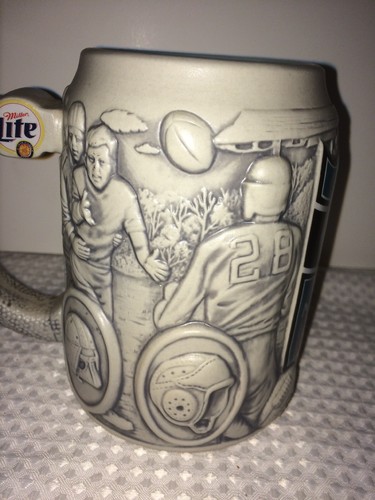 Miami Dolphins Stein Mug Miller Lite 5.5 inches collectible stoneware Est. 1966