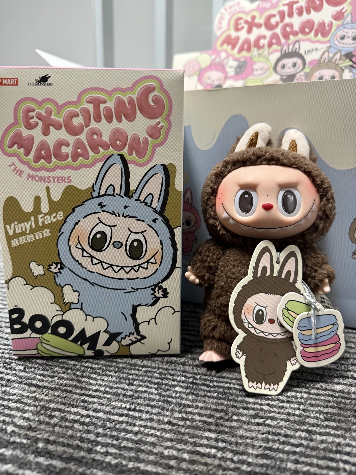 Exciting Macaron Vinyl Face ぬいぐるみ pop mart labubu the monsters exciting macaron vinyl face