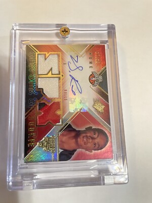 2008-09 SPX DERRICK ROSE Auto Triple Patch Jersey RC Rookie Radiance #d 17/25