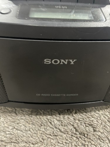 SONY CFD-S70 Boombox Stereo CD Player AM FM Radio Cassette - Clean & Tested READ